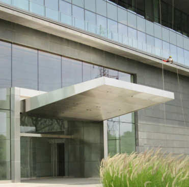 Godrej One , Vikroli,  Main Entry Portal SS 316 Cladded canopy and entry portal,  6 mtr cantilevered